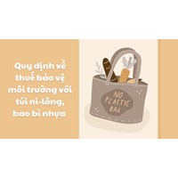 Quy định về thuế bảo vệ môi trường với túi ni-lông, bao bì nhựa