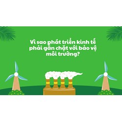 Vì sao phát triển kinh tế phải gắn chặt với bảo vệ môi trường?