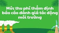 Mức thu phí thẩm định báo cáo đánh giá tác động môi trường mới