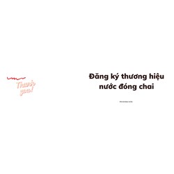 Đăng ký thương hiệu nước đóng chai thực hiện như thế nào?