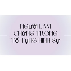 Người bị loạn thị có được làm người làm chứng trong vụ án hình sự không?