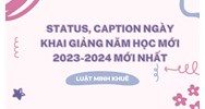 Status, caption ngày khai giảng năm học mới hay nhất