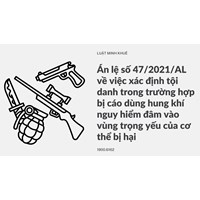 Án lệ số 47/2021/AL về việc xác định tội danh trong trường hợp bị cáo dùng hung khí nguy hiểm đâm vào vùng trọng yếu của cơ thể bị hại