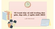 Vẽ tranh bảo vệ môi trường đơn giản, đẹp mắt, ý nghĩa nhất