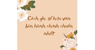 Cách ghi số hiệu văn bản hành chính chuẩn nhất