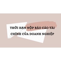 Thời hạn nộp Báo cáo tài chính của doanh nghiệp
