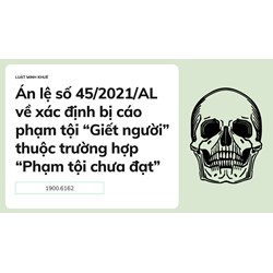 Án lệ số 45/2021/AL về xác định bị cáo phạm tội “Giết người” thuộc trường hợp “Phạm tội chưa đạt”