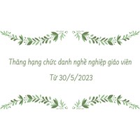 Điều kiện thăng hạng chức danh nghề nghiệp giáo viên các cấp