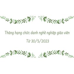 Điều kiện thăng hạng chức danh nghề nghiệp giáo viên các cấp