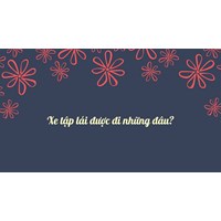 Xe tập lái được đi những đâu