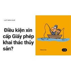 Điều kiện xin cấp Giấy phép khai thác thủy sản?