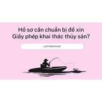 Hồ sơ cần chuẩn bị để xin Giấy phép khai thác thủy sản?