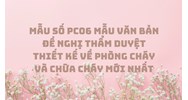 Mẫu số PC06 Mẫu văn bản đề nghị thẩm duyệt thiết kế về phòng cháy và chữa cháy mới nhất