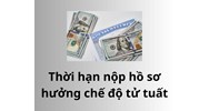 Thời hạn nộp hồ sơ hưởng chế độ tử tuất