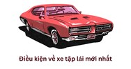 Điều kiện về xe tập lái mới nhất