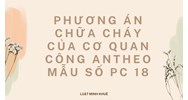 Phương án chữa cháy của cơ quan Công an theo Mẫu số PC18