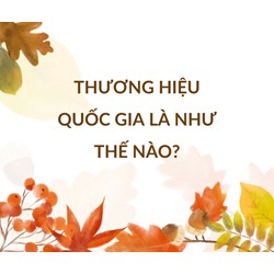 Thương hiệu quốc gia là như thế nào?