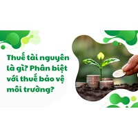 Thuế tài nguyên là gì? Phân biệt với thuế bảo vệ môi trường?
