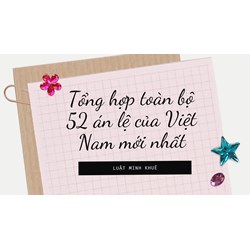 Tổng hợp toàn bộ 52 án lệ của Việt Nam mới nhất
