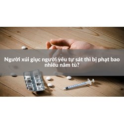 Người xúi giục người yêu tự sát thì bị phạt bao nhiêu năm tù?