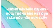 Hướng dẫn Mẫu 02/HUY-HĐG: Thông báo kết quả tiêu hủy hóa đơn giấy
