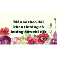 Mẫu sổ theo dõi khen thưởng có hướng dẫn chi tiết