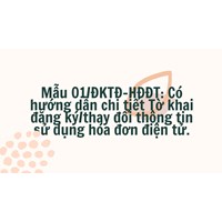 Mẫu Tờ khai đăng ký/thay đổi thông tin sử dụng hóa đơn điện tử (01/ĐKTĐ-HĐĐT)