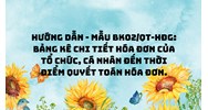 Hướng dẫn - Mẫu BK02/QT-HĐG: Bảng kê chi tiết hóa đơn của tổ chức, cá nhân đến thời điểm quyết toán hóa đơn.
