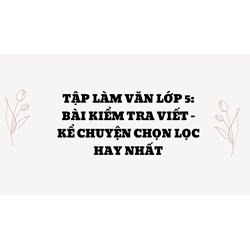Kể lại một câu chuyện hoặc kỷ niệm (Bài kiểm tra viết, Tập làm văn lớp 5)