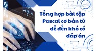 Tổng hợp bài tập Pascal cơ bản từ dễ đến khó có đáp án chi tiết