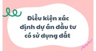 Điều kiện xác định dự án đầu tư có sử dụng đất là gì?