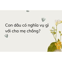 Con dâu có nghĩa vụ gì với cha mẹ chồng?