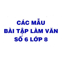 Bài văn mẫu Lớp 8: Bài viết số 6 Đề 1 đến Đề 3 Chọn lọc hay nhất