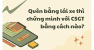 Quên bằng lái xe thì chứng minh với CSGT bằng cách nào ?