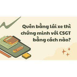 Quên bằng lái xe thì chứng minh với CSGT bằng cách nào ?