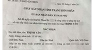 Cấp giấy xác nhận tình trạng hôn nhân khi chồng đã mất?
