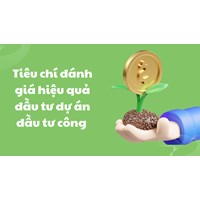 Tiêu chí đánh giá hiệu quả đầu tư dự án đầu tư công theo luật