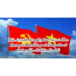 Mẫu tờ trình đề nghị phân loại và khen thưởng tổ chức Đảng và Đảng viên chi tiết