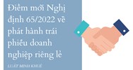 Điểm mới Nghị định 65/2022 về phát hành trái phiếu doanh nghiệp riêng lẻ
