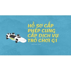 Hồ sơ cấp phép cung cấp dịch vụ trò chơi G1