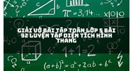 Giải Vở bài tập Toán lớp 5 bài 92 Luyện tập Diện tích hình thang