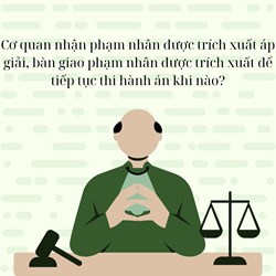 Cơ quan nhận phạm nhân được trích xuất áp giải, bàn giao phạm nhân được trích xuất để tiếp tục thi hành án khi nào?