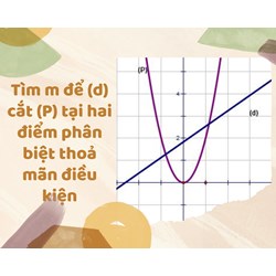 Tìm m để (d) cắt (P) tại hai điểm phân biệt thỏa mãn điều kiện
