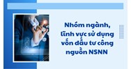 Nhóm ngành, lĩnh vực sử dụng vốn đầu tư công nguồn NSNN 2021-2025