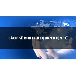 Cách kê khai hải quan điện tử