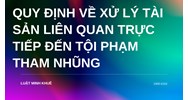 Quy định về xử lý tài sản liên quan trực tiếp đến tội phạm tham nhũng