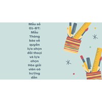 Mẫu số 01-ĐT: Mẫu Thông báo về quyền lựa chọn đối thoại và lựa chọn Hòa giải viên có hướng dẫn