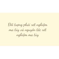 Đối tượng nào phải xét nghiệm ma túy và nguyên tắc xét nghiệm