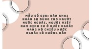 Mẫu số 02b: Bản khai nhân sự dùng cho người nước ngoài, người Việt Nam định cư ở nước ngoài mang hộ chiếu nước ngoài có hướng dẫn