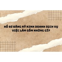 Hồ sơ đăng ký kinh doanh dịch vụ việc làm gồm những gì?